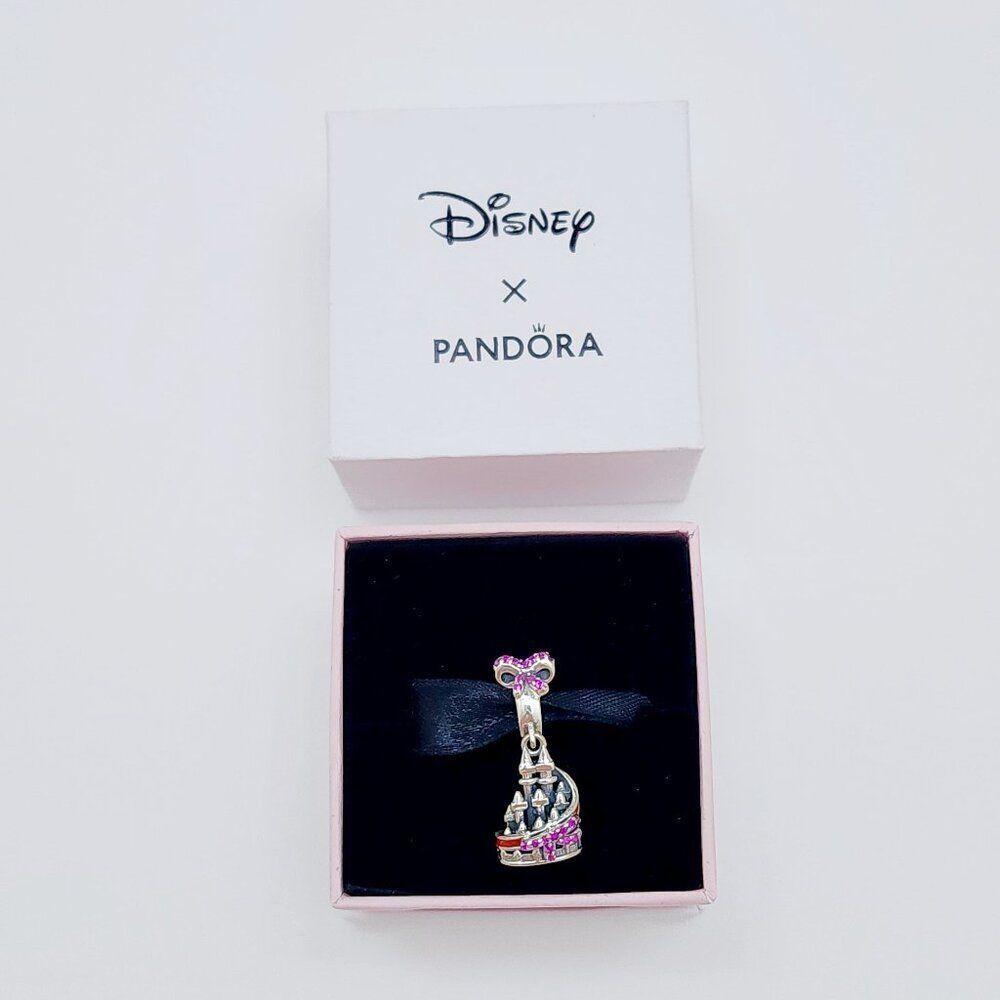 Pandora Disney Parks Holiday Castle Figural Sculpted Fantasyland Charm